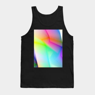 Geometric Futures #6 - Pattern Modular Synth Glitch Art Tank Top